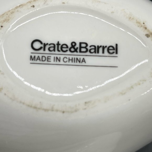 Crate & Barrel White Tear Drop Bean Bud Vase Set of 2 - Picture 8 of 8